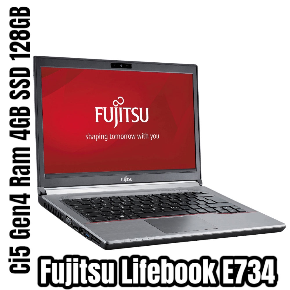 Laptop Bekas Fujitsu Lifebook E734 Core i5 Gen 4 Ram 4GB SSD 128GB WebCam NBF7