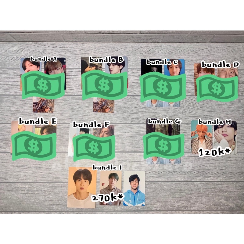 Photocard BTS RM Namjoon Jin Seokjin Suga Yoongi Jhope Jimin Taehyung V Jungkook JK Tear O Answer L 
