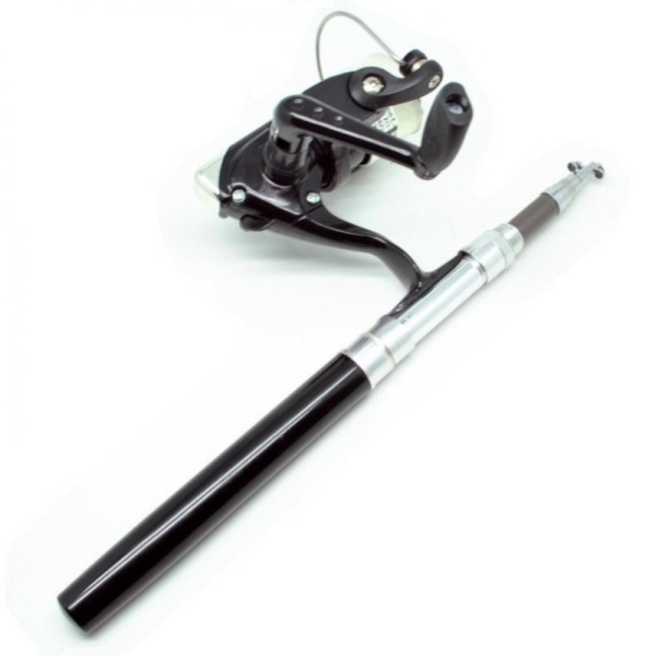 

Unik Mini Portable Extreme Pen Fishing Rod Length 1.4M - Black Murah