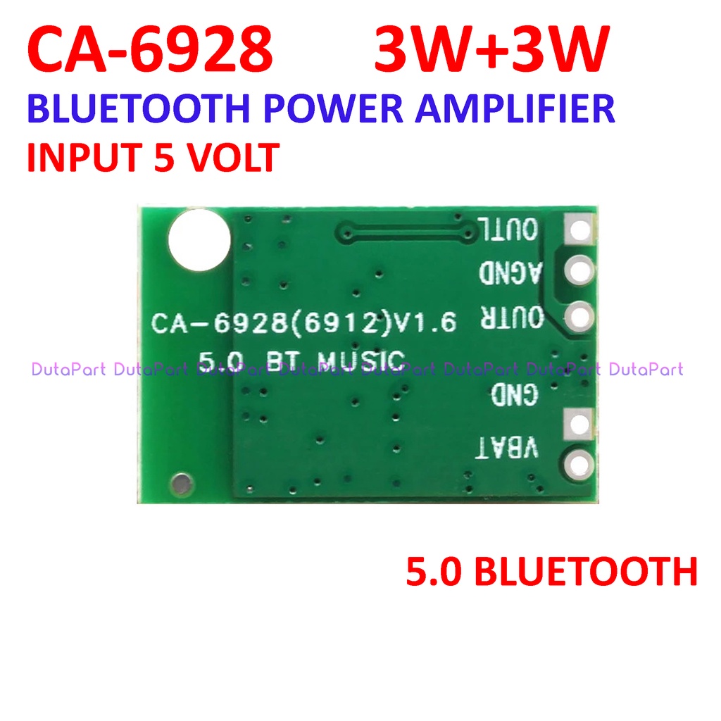 CA-6928 Bluetooth Power Amplifier 3W+3W 2x3W 5V Stereo CA 6928 CA6928