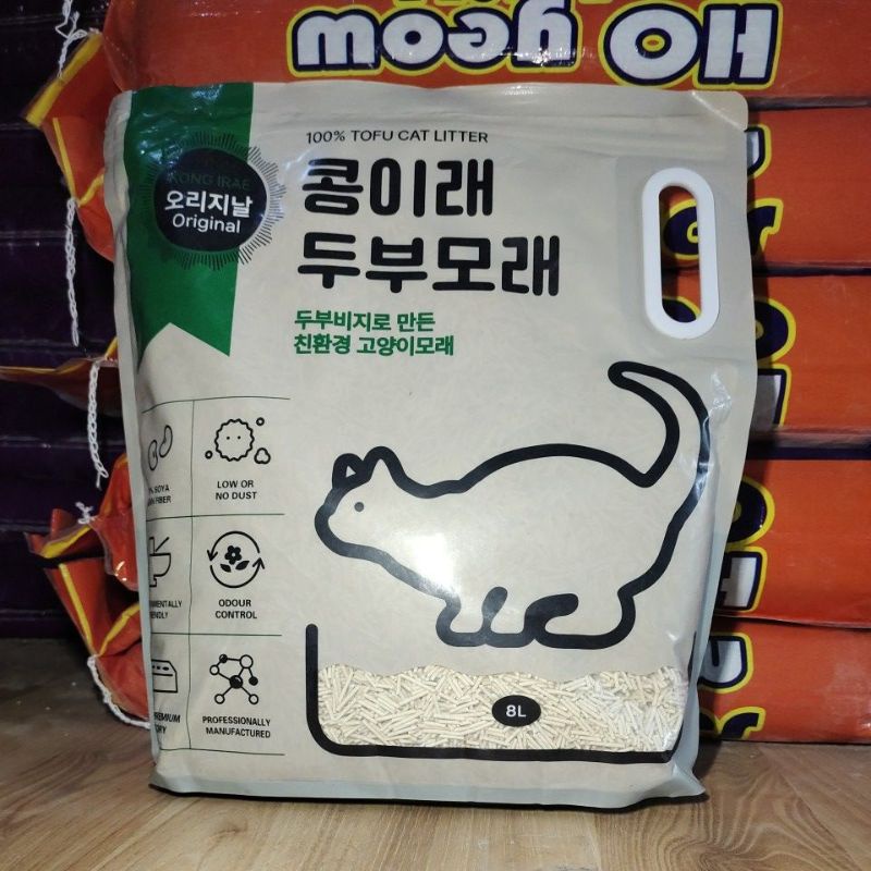 Pasir kong irae 8L Tofu cat litter original- gojek