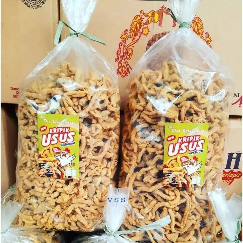 

Keripik usus ayam premium Dua bersaudara 2kg