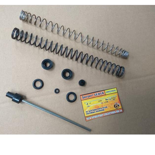 ㅙ Sparepart Gelug angin Gejluk PCP Klep tahan Pompa Pemukul Baja Karet pentil OD 16 SNO - 0774 ↿