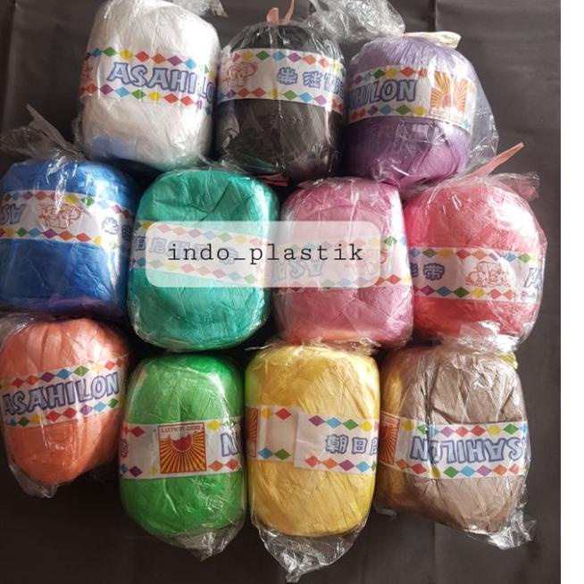 Tali Rafia Halus / Asahilon Warna Warni / Tali Rafia rajut
