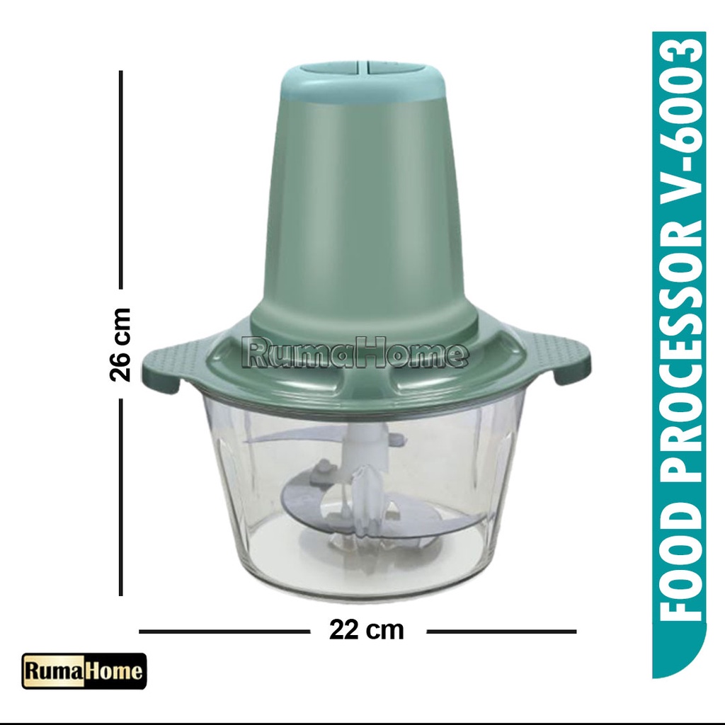 Vipoo Food Chopper F-6003 Coper Alat Giling Daging Dan Sayur