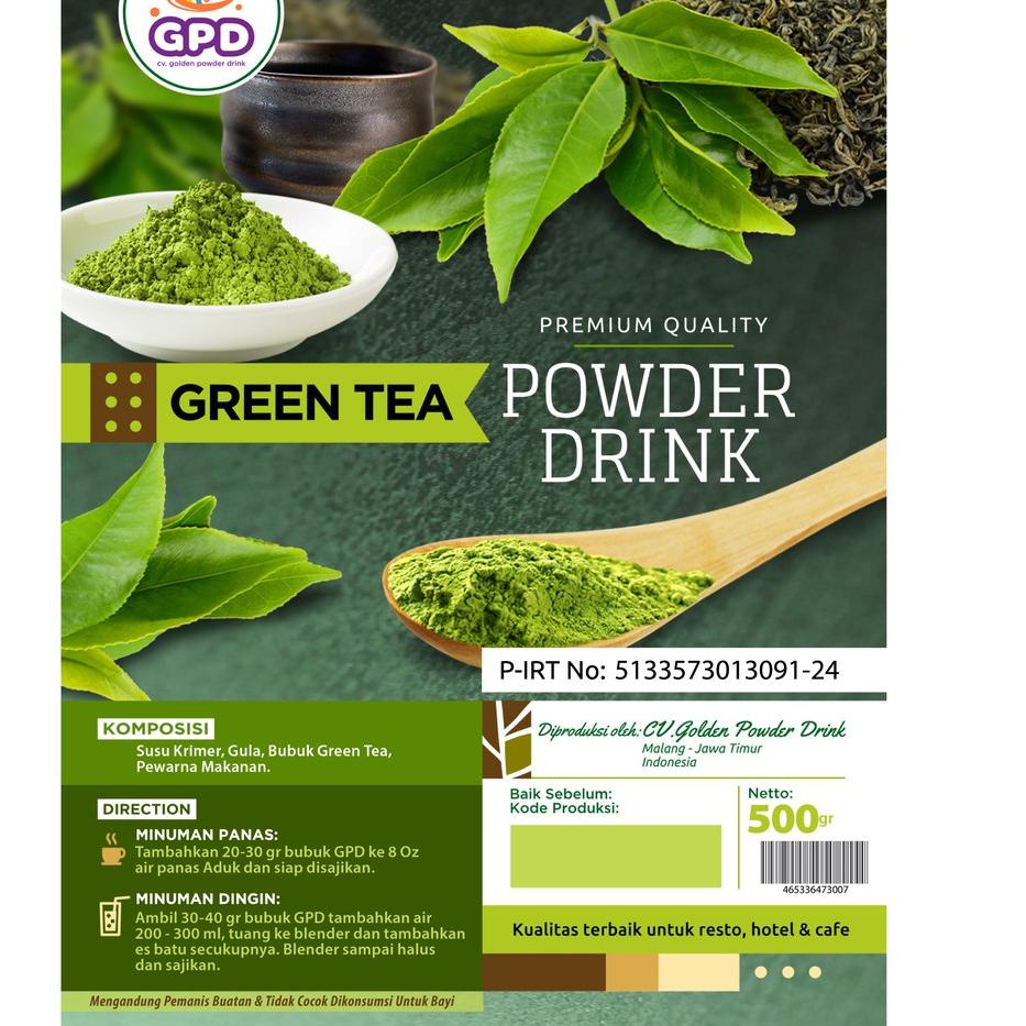 

⇷ Matcha Green Tea Powder 500 gr - Bubuk Minuman Premium ぁ