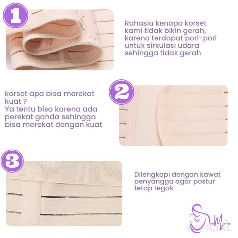 Korset Stagen Ibu Melahirkan Pengecil Perut Buncit STAGEN BIASA Perekat Korset Gurita Ibu Pasca Melahirkan Postpartum Caesar Setagen Gurita Wanita Pengecil Pelangsing Perut Buncit Penyangga Punggung Corset Ibu Setelah Melahirkan Adjustable Corset