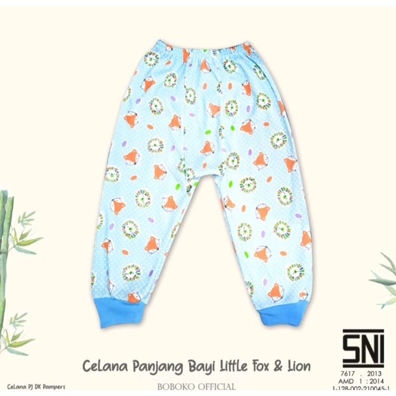 Celana Panjang Kotak Pampes Baby BOBOKO Full Print