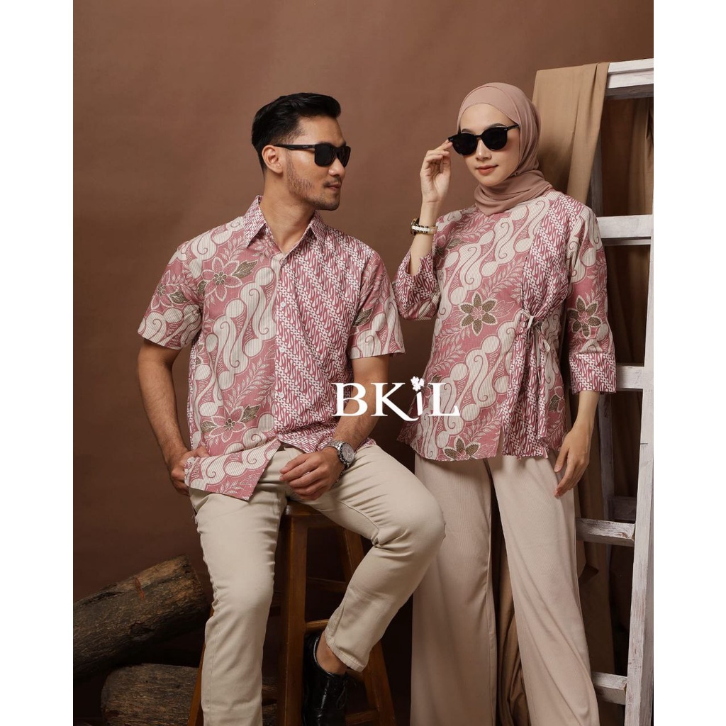 Batik Couple Modern Baju Batik Wanita Modern Atasan Batik Kerja Wanita M L XL XXL Seragam Batik Kantor Batik Alina