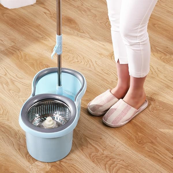 Samono Alat Pel Lantai Supermop Spin Mop Pel Lantai Putar Lap Lantai #Original