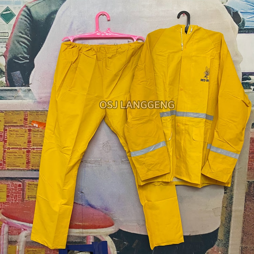 Jas Hujan RED BIRD 101 Suit Project Kuning - Jas Hujan Baju  Celana Red Bird Murah