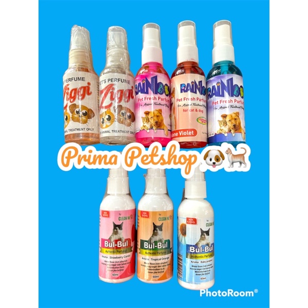 Parfume anjing kucing merek ZIGGY RAINBOW dan BUL BUL