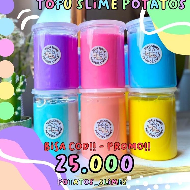 ⇐ TERMURAH Tofu Slime Jumbo Potatos | 500-600ml Potatos_Slime2 ㆊ