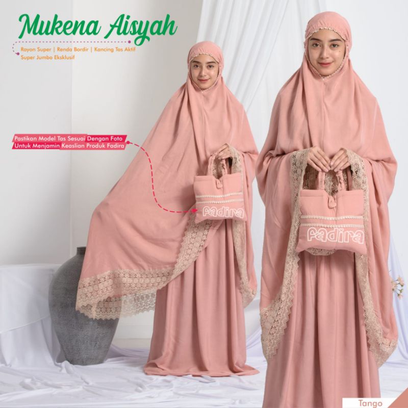 Mukena Renda Jumbo Aisyah by Fadira. Mukena Rayon Deluxe Bordir Super Jumbo SN