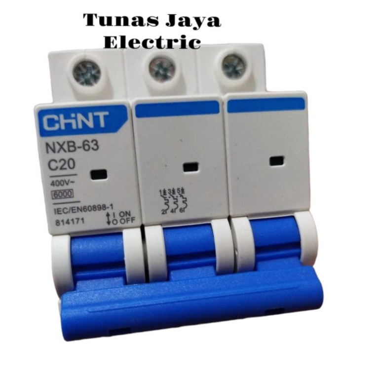 MCB CHINT 3 Phase 6A - 10A - 16A - 20A - 25A - 32A - 40A (SNI - LMK)