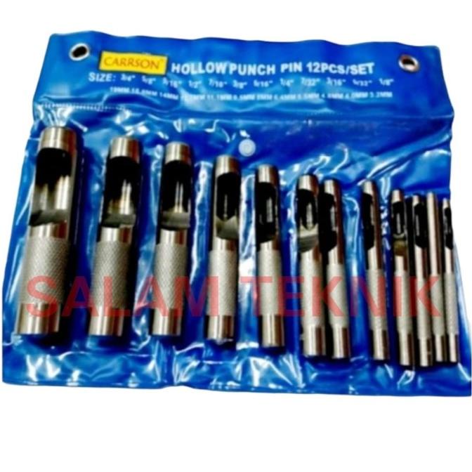 

Plong Kulit Set 12pc (1/8 - 3/4") Carrson