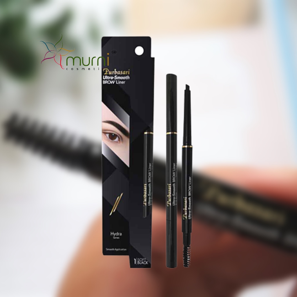 PURBASARI  ULTRA-SMOOTH BROW LINER 1 SOFT BLACK