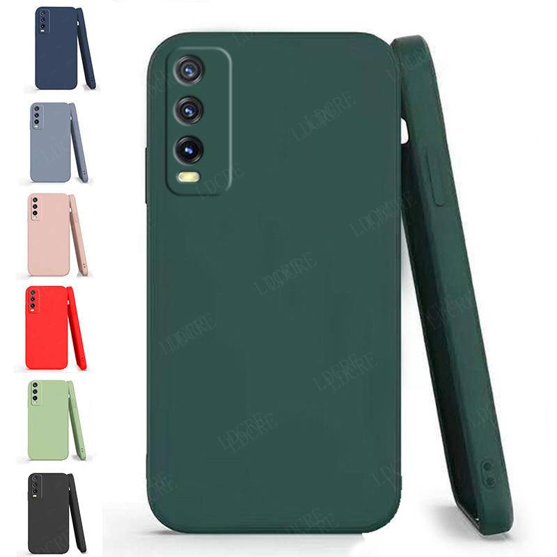 Untuk Vivo Y30 Y50 Y20S Y20 Silikon Cair Mewah Shockproof Full Soft Cover