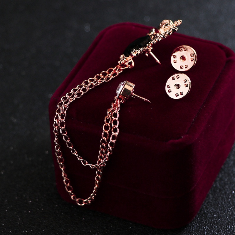 Fashion Kristal Rumbai Permata Pin Gesper Rantai Bros Wanita Pria Jas Bros Lencana Pria Korsase Perhiasan Aksesoris