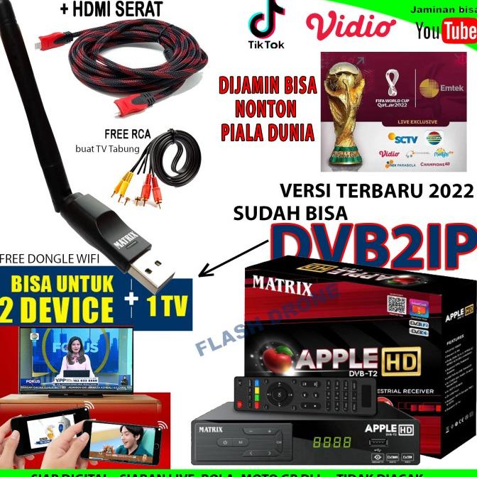 SET TOP BOX + DONGLE WIFI + HDMI - MATRIX TV DIGITAL YOUTUBE IPTV DLL