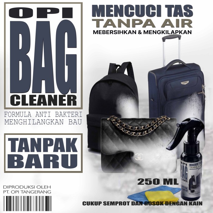 pembersih tas dari jamur dan kotoran juga mengkilapkan OPI BAG Cleaner suplayer OPI