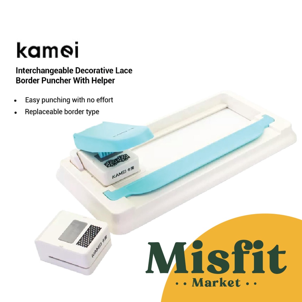 

Kamei Border Puncher Decorative Lace Craft Paper Helper Tool Pembolong Kertas