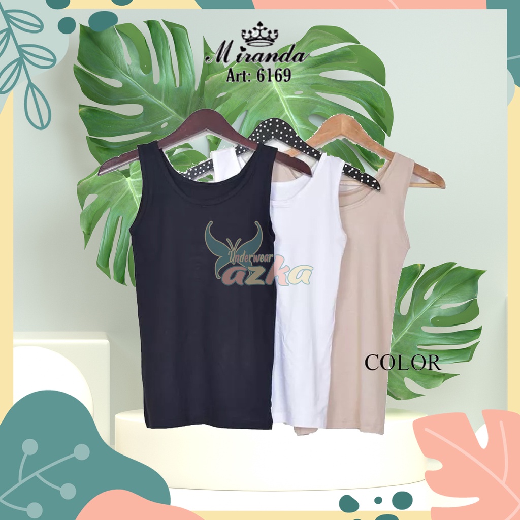 Singlet Merek Miranda 6169|Tali Besar|Pakaian Dalam Wanita Dewasa|Singlet Wanita|TankTop