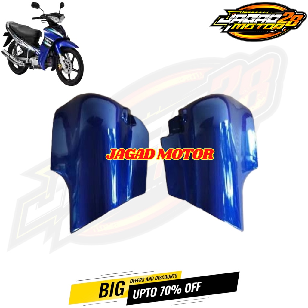 Cover Tutup Shock Depan Jupiter Z Burhan Warna Biru / Cover Fork Tutup Spakbor Depan Yamaha Jupiter Z Burhan Warna Biru / Tutup Shok Depan Jupiter Z New Burhan Biru