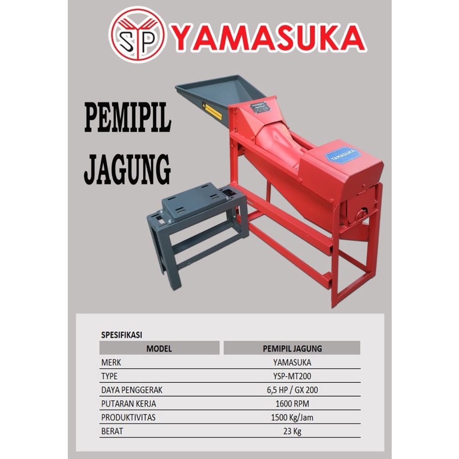 YAMASUKA Mesin Pemipil Jagung Mini  ( Unit Only )