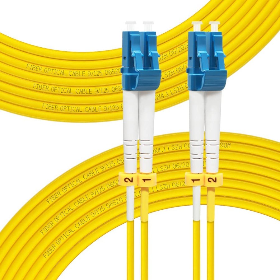 fiber LC LC duplex patchcord fiber optic singlemode 5 meter 2mm