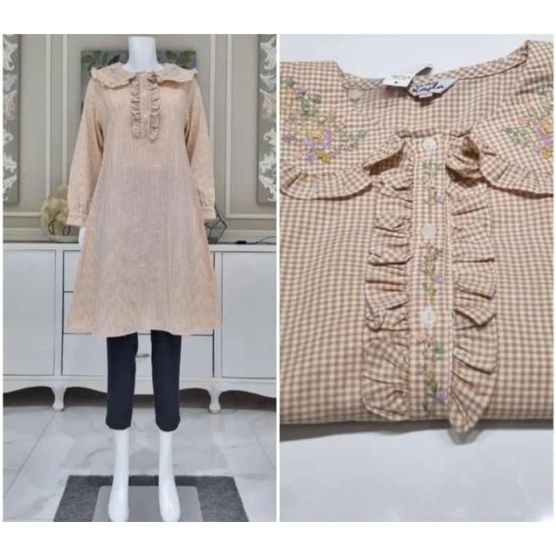 ♡kareemabutik♡ Tunik katun mix sulam EP ori by Edness Kayla