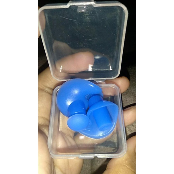 Penutup Telinga Ear Plug Renang Anti Air Yellow Blue