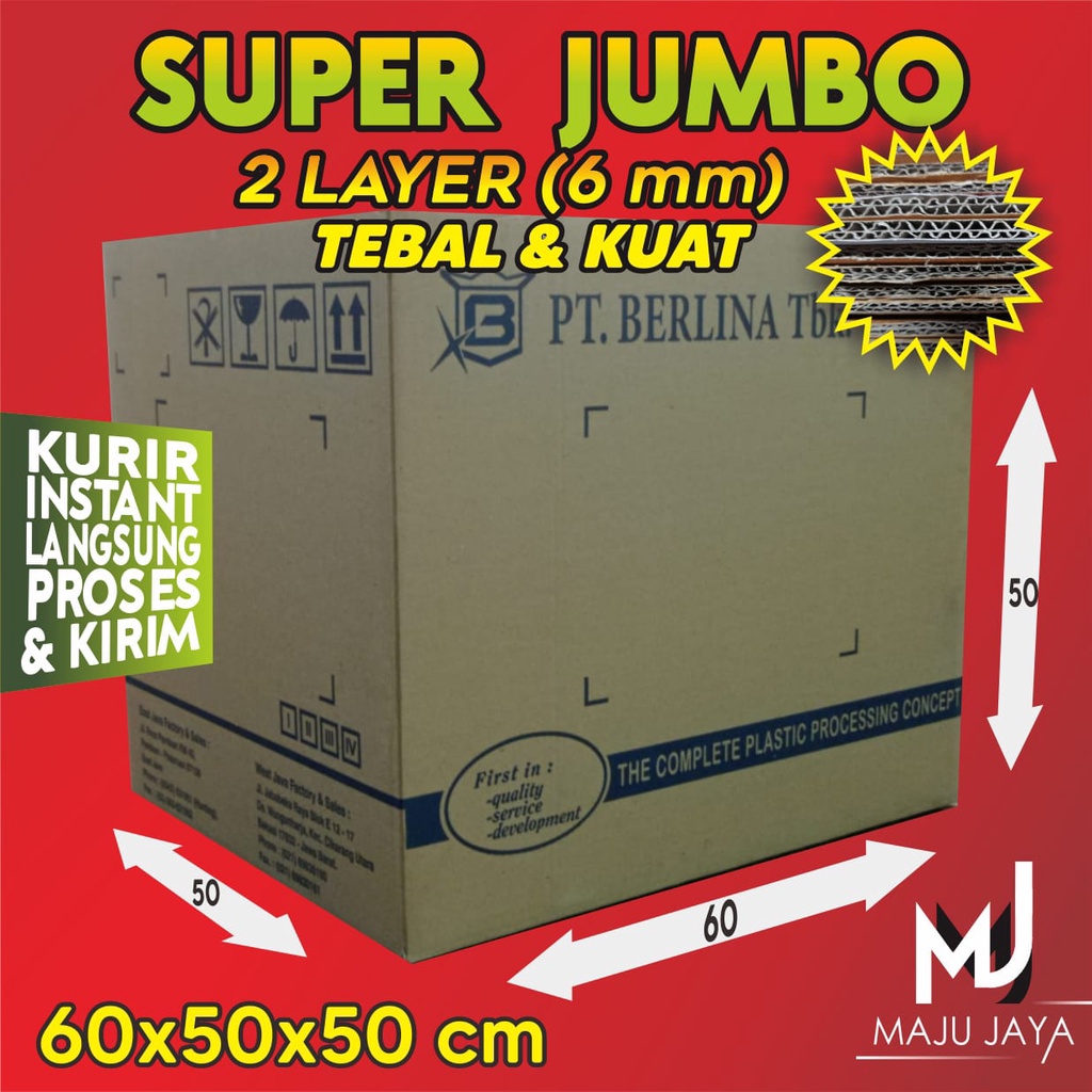 Kardus Pindahan Tebal Penyimpanan Kotak Box Pengiriman Baru Jumbo Packaging Dus Packing Besar 1ply B