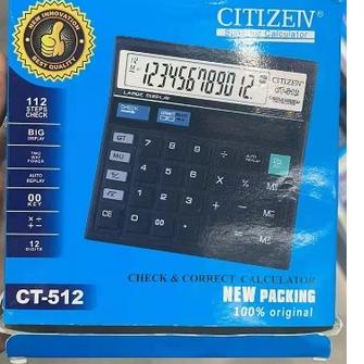 

☛☛ Kalkulator CITIZEN CT 512 12 Digit - Calculator Check Dual 2 Power