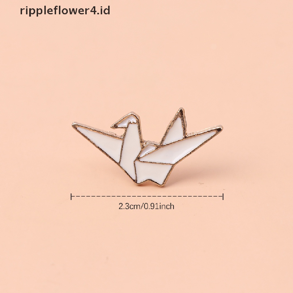 {rippleflower4.id} Merah Putih Lucu Anime Lencana Bros Kartun Seribu Derek Kertas Good Luck Enamel Pin Pakaian Denim Kerah Pin Perhiasan Kartun Jepang Serbaguna Badge Bag Penda