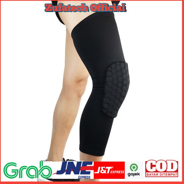 REXCHI Pelindung Lutut Knee Support Pad Braces Olahraga Size L - HX002 - Black