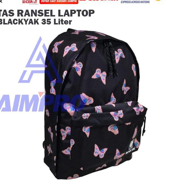 Terdepan Tas Ransel Laptop Casual - Tas Sekolah - Tas Laptop - Tas Punggung - Tas Murah BLACKYAK ORI