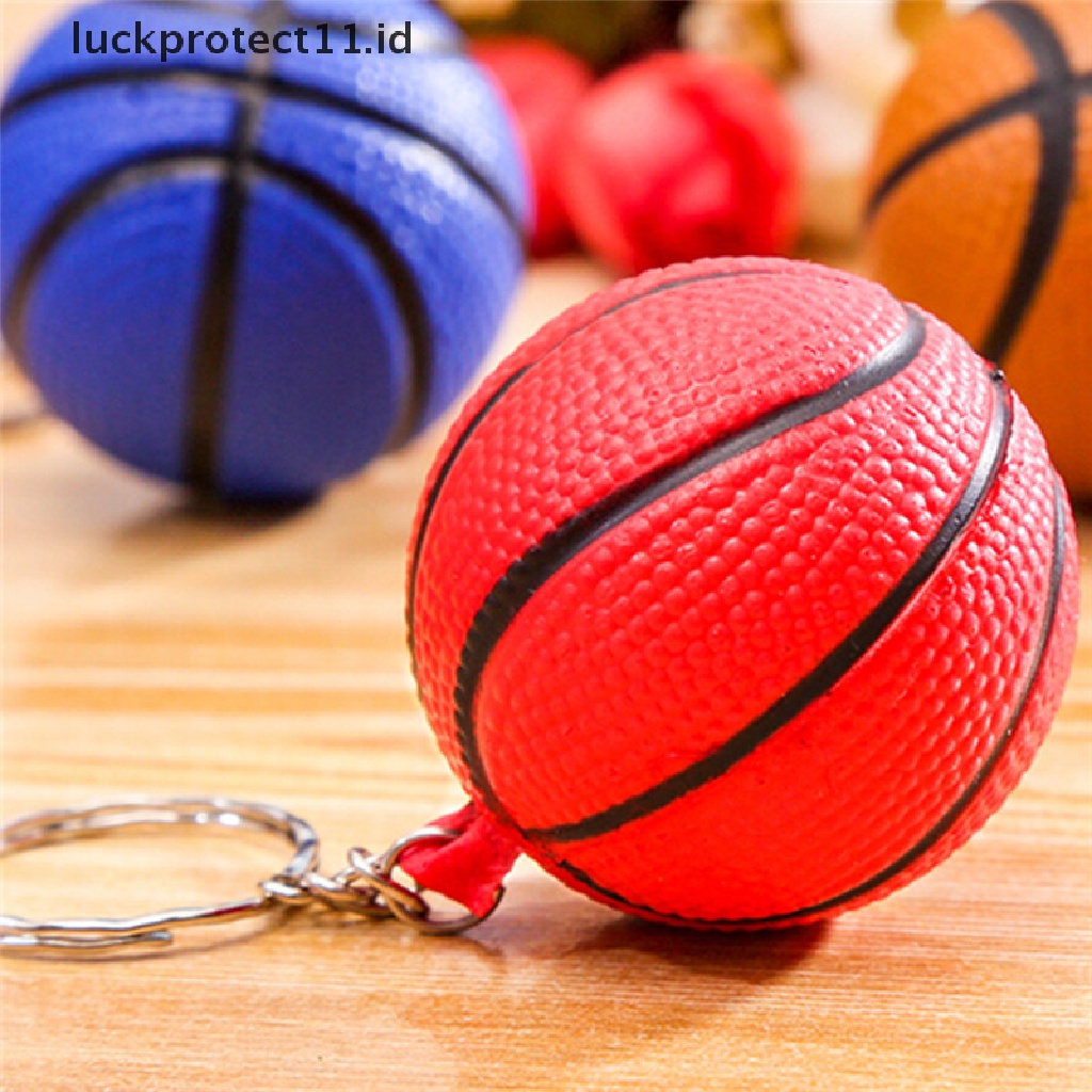 /Fashion Hot//// Gantungan Kunci Basket Lucu Bola Keyring Gantungan Kunci Perhiasan Hadiah Kreatif Random.