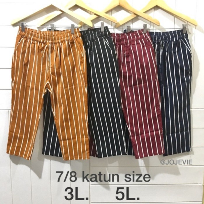 Promo Celana 7/8 Wanita Jumbo Katun Salur