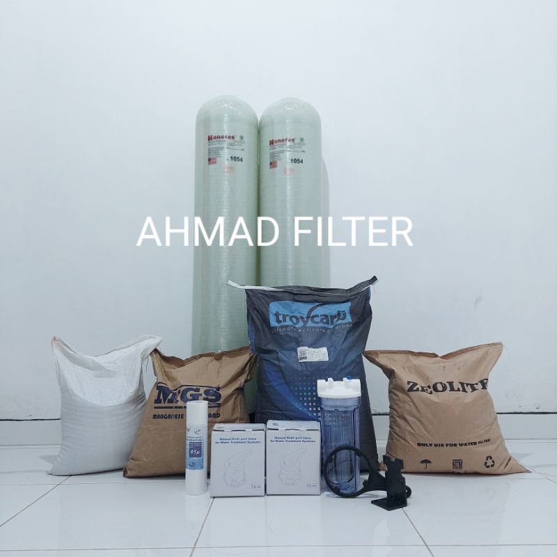 Jual FILTER AIR/Saringan FRP 1054 2 tahap, untuk Air berkadar Besi