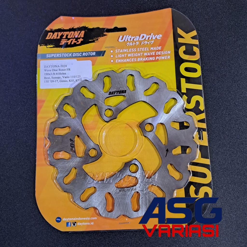 PIRINGAN CAKRAM DAYTONA BEAT/BEAT FI/BEAT STREET/BEAT ESP/VARIO 110 125