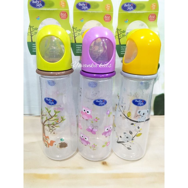 Botol Susu Berkualitas Standar Eropa Baby Safe Karakter 250 Ml 8oz BPA Free JP 003