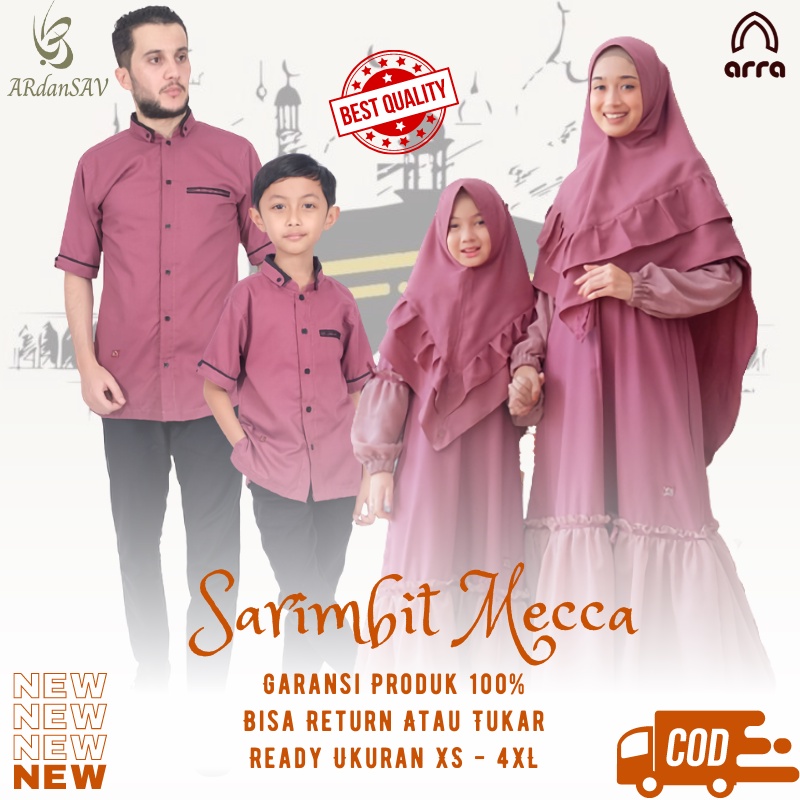 Sarimbit 2024 Terbaru Gamis Couple Pasangan Baju Couple Keluarga Gamis Jumbo ld120 ld 130 Lebaran 20