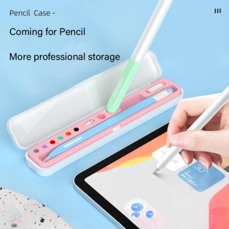 Untuk apple Pensil1Per2 Silikon Lembut Kotak Penyimpanan touch pen storage box Stylus Kotak Penyimpanan