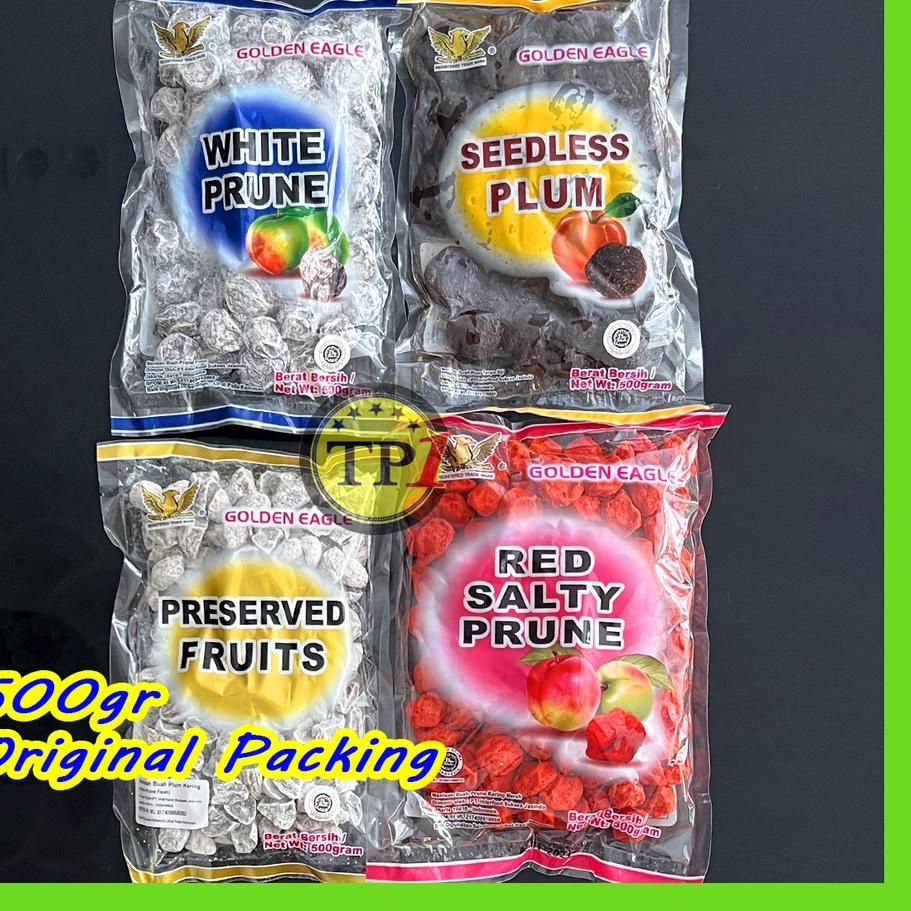 

Flash Sale !! Golden Eagle Manisan buah kiamboi kiamboy plum merah putih 500g ✓