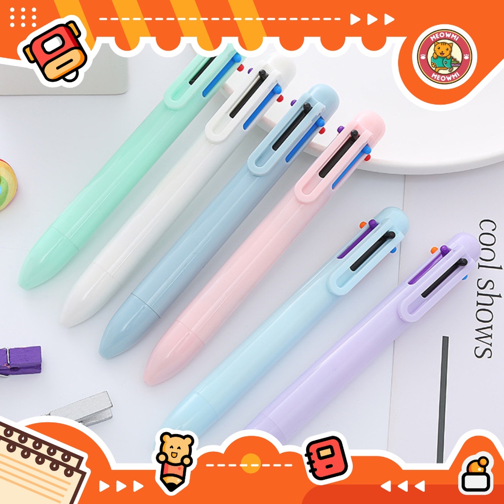 

Pulpen Warna 6 in 1 Mekanik Pastel Color 0.5mm PN0370