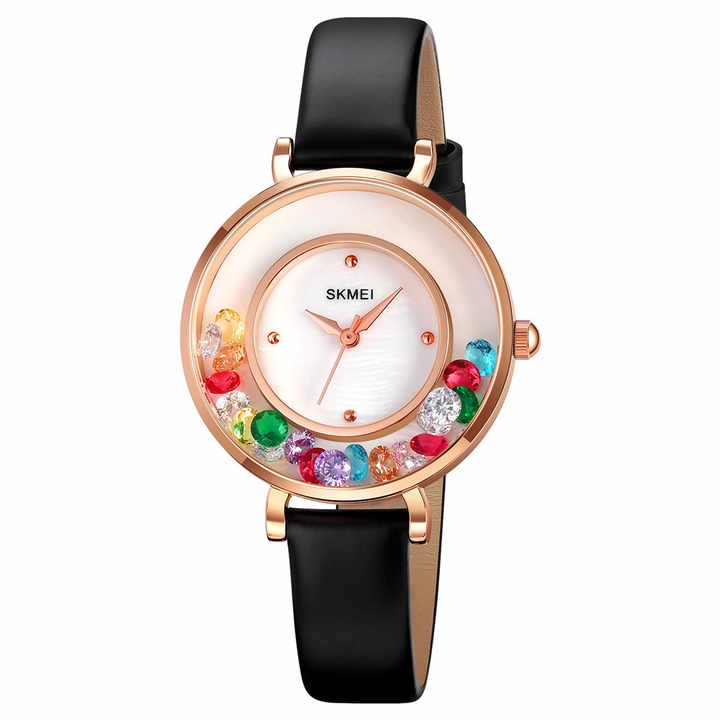 JAM TANGAN SKMEI 2041 Gem Stone / JAM TANGAN SKMEI 2041 WANITA TERBARU / JAM TANGAN SKMEI 2041 TERMURAH