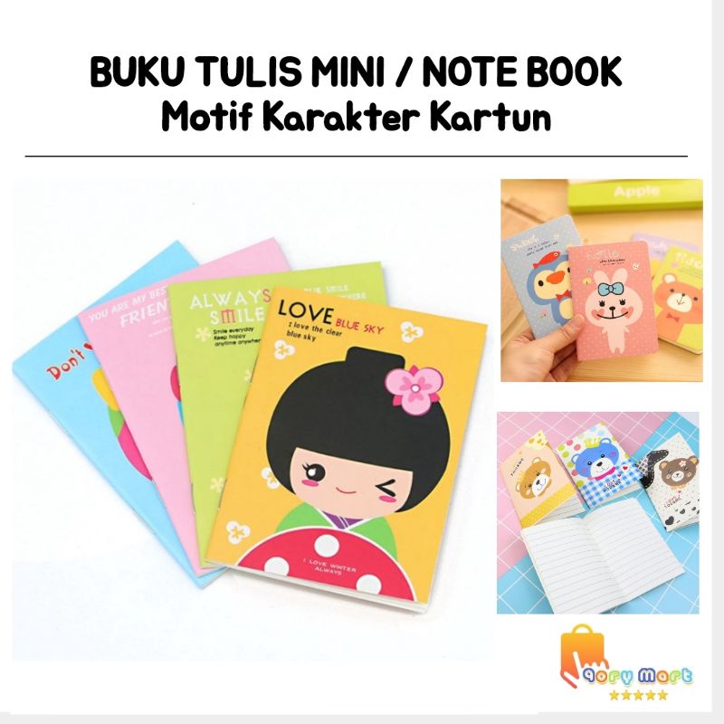

BUKU TULIS KARAKTER KARTUN | NOTE BOOK | BUKU TULIS MINI