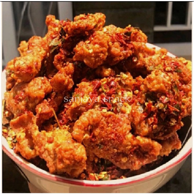 

kulit ayam crispy pedas daun jeruk dan original gurih 500gram