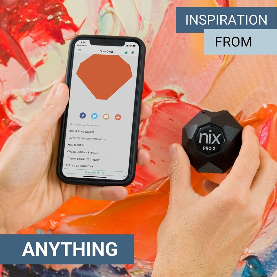 Nix Pro 2 Colorimeter Color Sensor Tool with Bluetooth iPhone Android